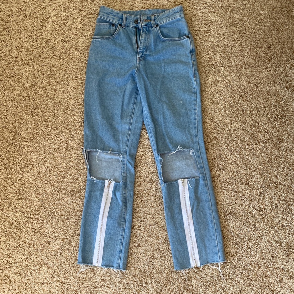 The Ragged Priest jeans with ankle zip details